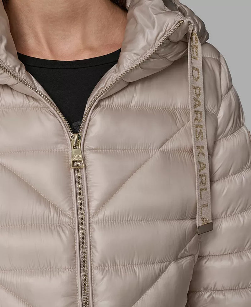 Women'S Drawstring Puffer Coat