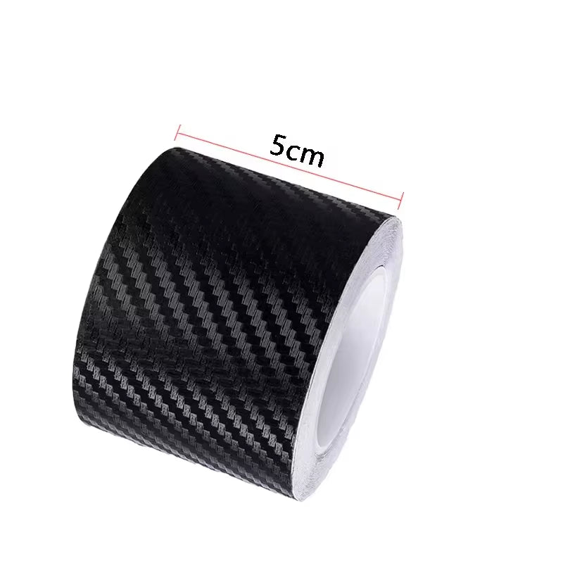3/10M Carbon Fiber Car Stickers Auto Door Threshold Trunk Protective Strip anti Scratch Tape Waterproof Decal Car Accessories