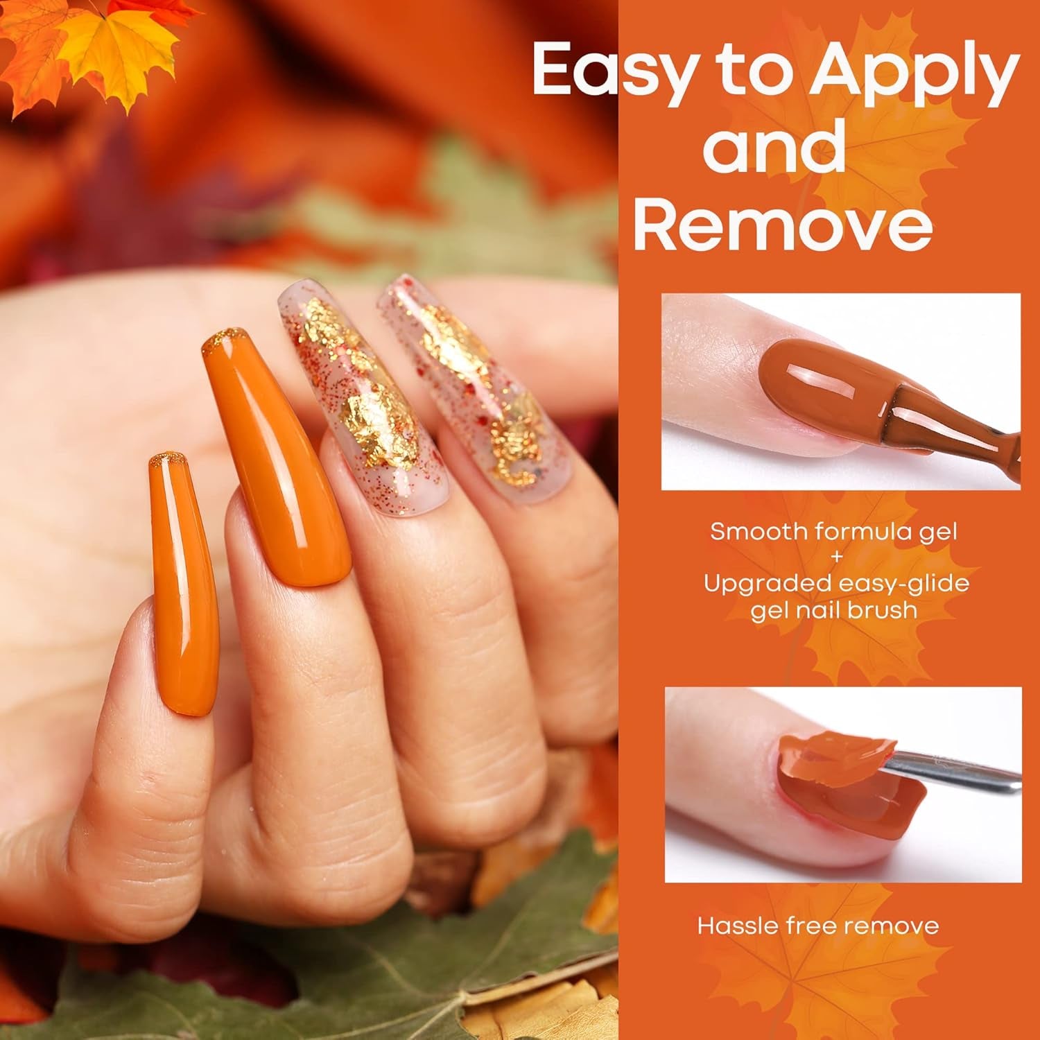 20 Colors Gel Nail Polish Kit, Fall Winter Gel Polish Set Soak off Nail Polish K