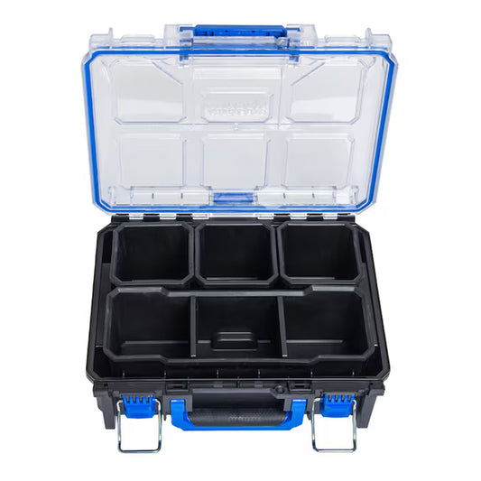 CASESTACK 10.14-In W X 13.4-In H X 5-In D Black Plastic Tool Box