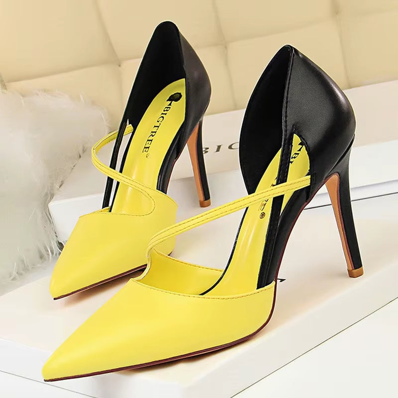 Shoes High Heels Woman Pumps Stiletto Women Shoes Women Basic Pump Fashion Women Sandals Female Shoes Stilettos 9.5 Cm