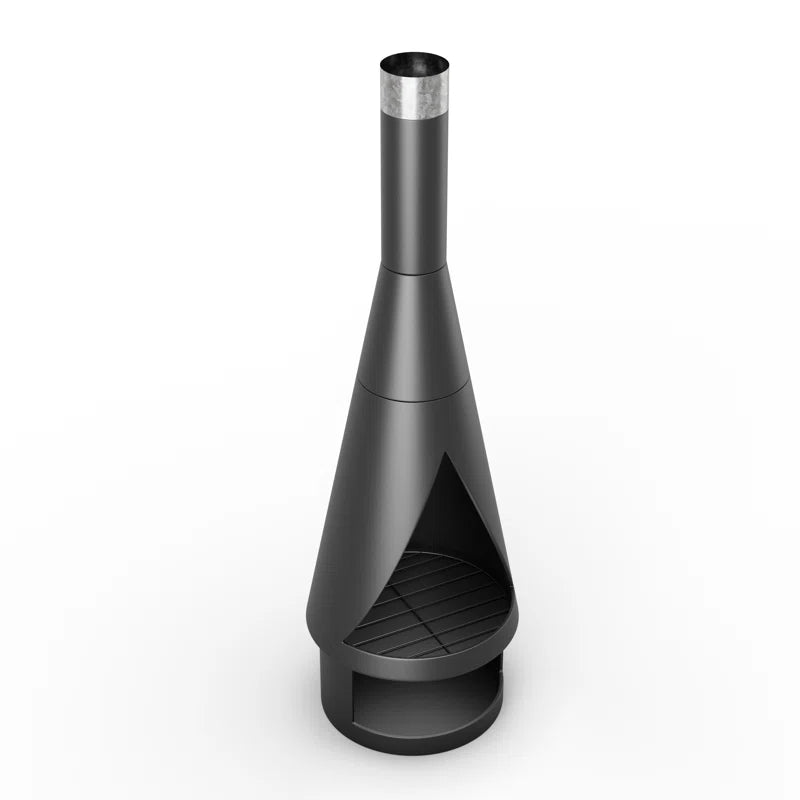 Zaymar 56.1" H Iron Wood Burning Outdoor Chiminea