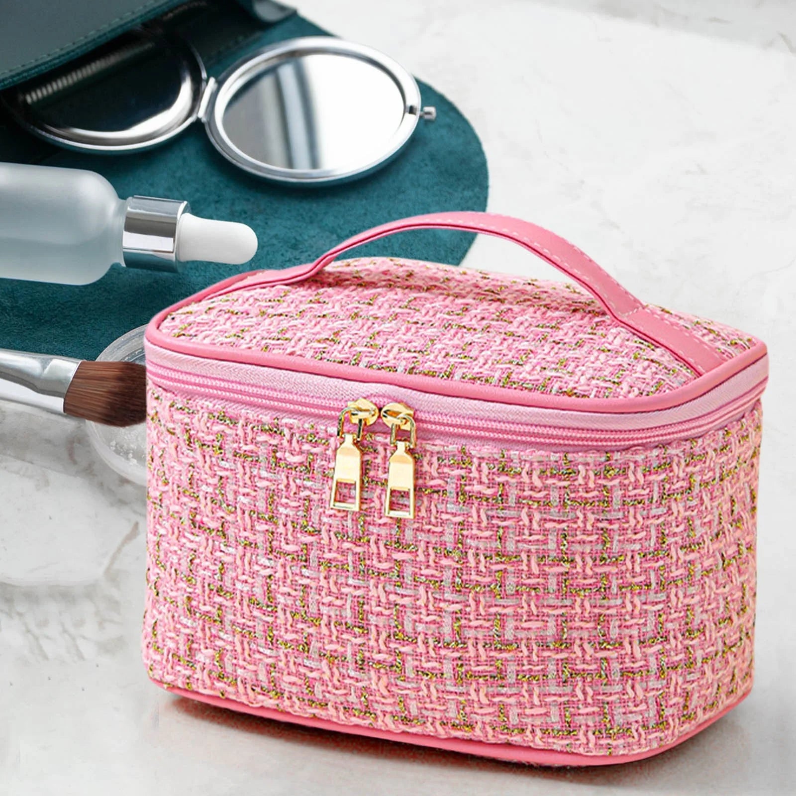 Tote Bag Large Capacity Makeup Bag Travel Portable High Beauty Small Bag Cosmetic Storage Bag Portable Wash Bag Handbags