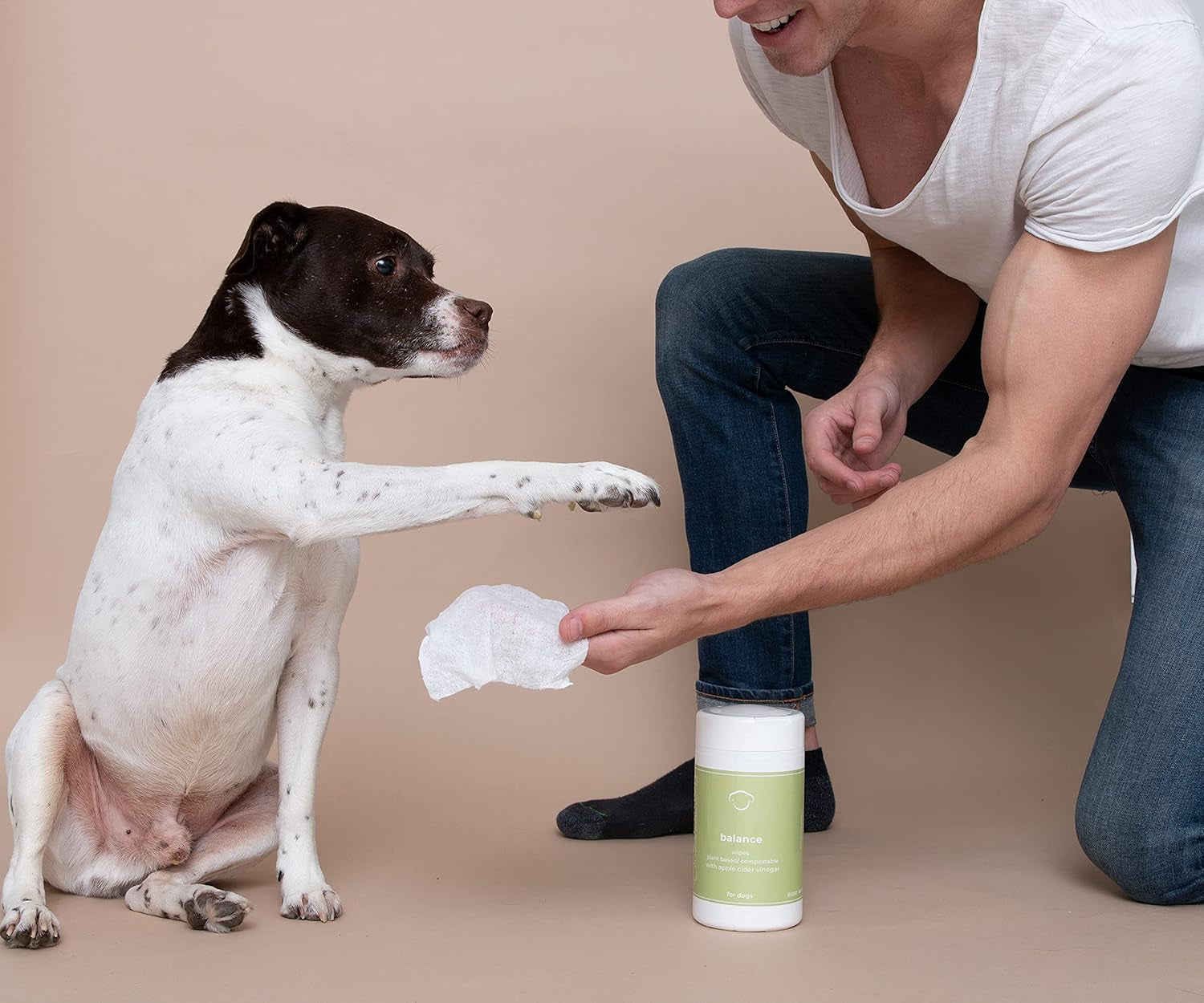 Calm Dog Wipes - Plant Based & Compostable Pet Wipes - Dog Cleaning Supplies for Smelly Dogs - Odor Eliminating Pet Supplies - Vet Recommended for Pet Grooming - Made in USA - 50 Count