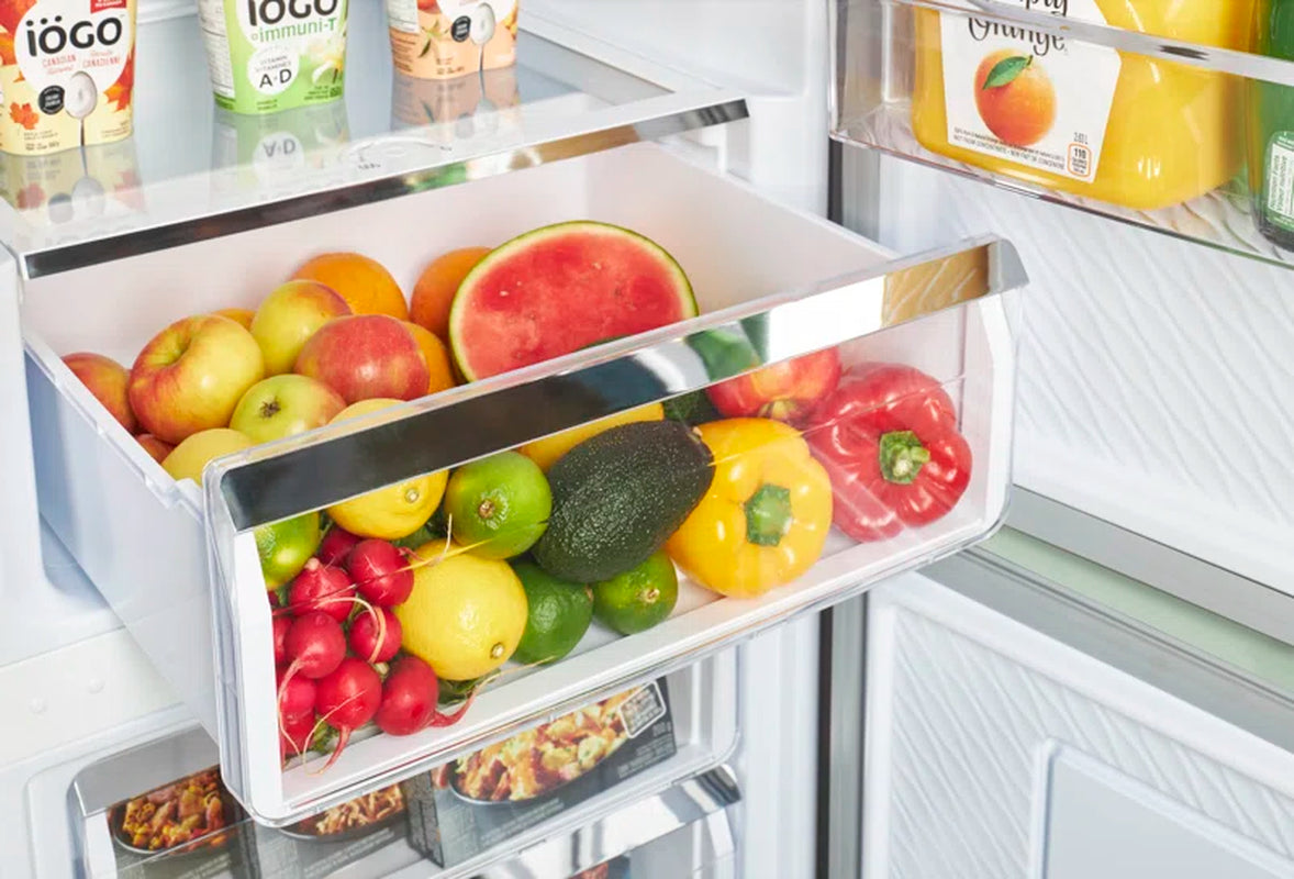 Classic Retro 23.6" Frost-Free 11.7 Cu. Ft. Energy Star Certified Bottom Freezer Refrigerator