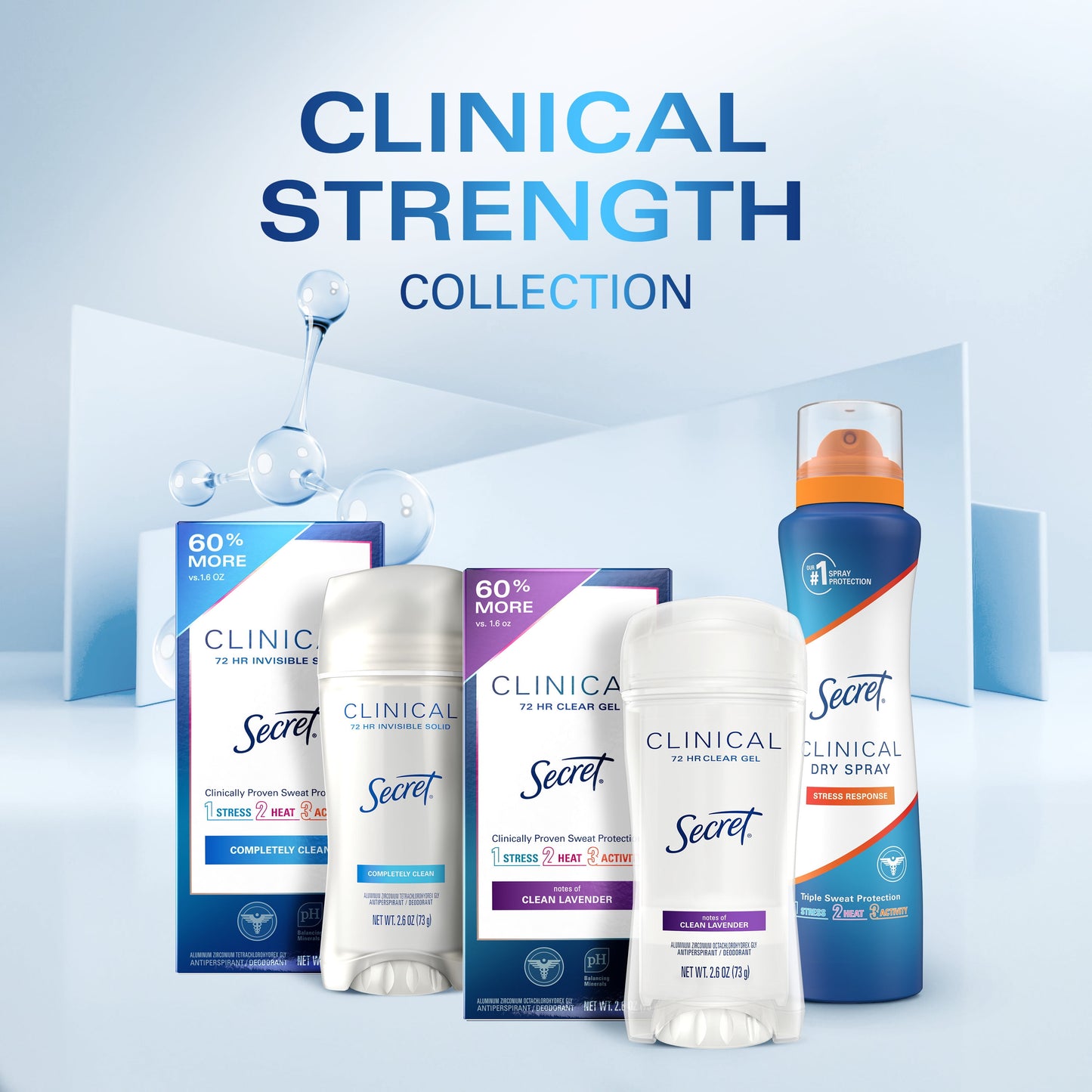 Clinical Strength Dry Spray Antiperspirant & Deodorant for Women, Light & Fresh Scent, 3.8Oz