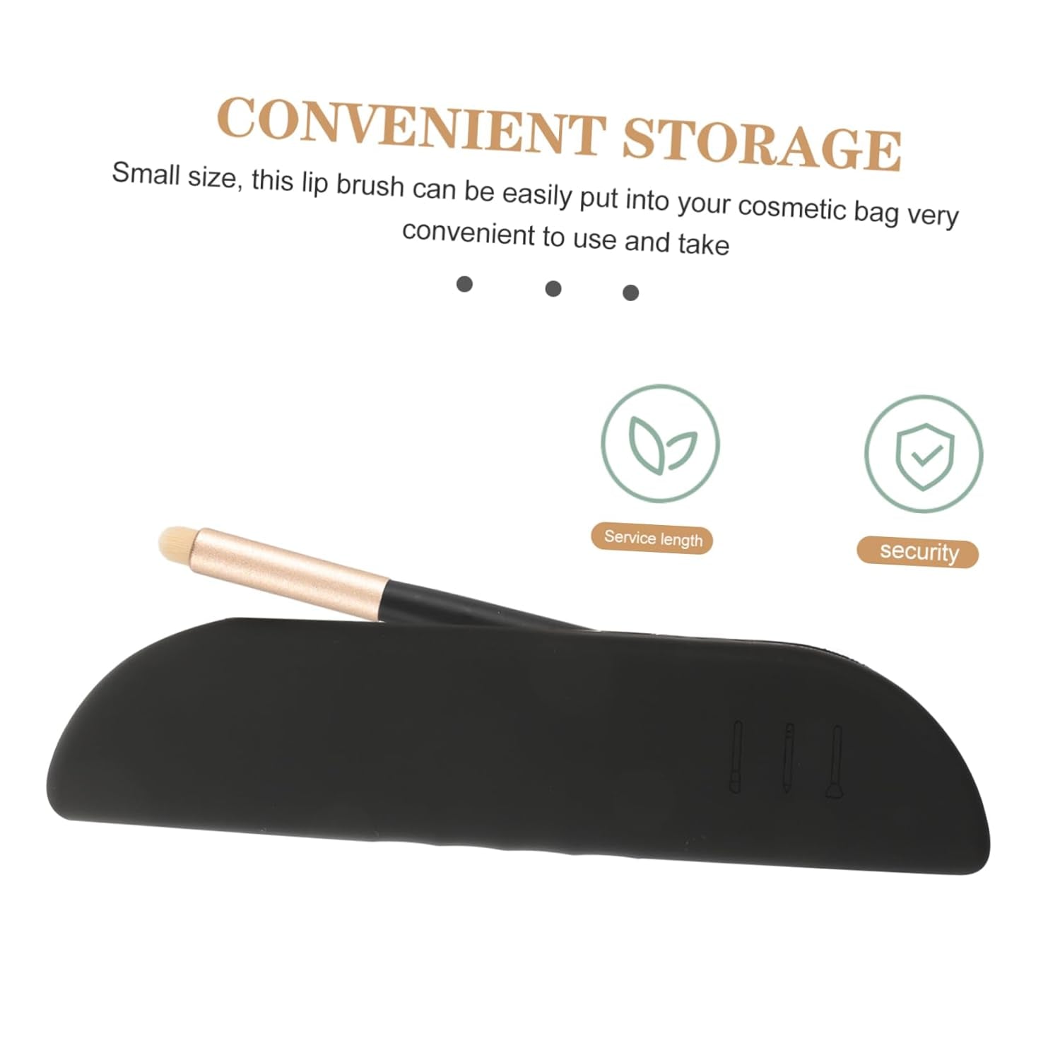 3Pcs Lip Gloss Lipstick Makeup Brush for Women Professional Tools for Lip Concealer Eye Shadow