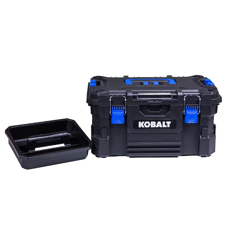 CASESTACK 21.25-In W X 11-In H X 14-In D Black Plastic Tool Box