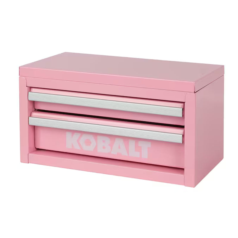 Portable Mini Toolbox 10.83-In W X 5.91-In H X 5.91-In D 2 -Drawer Teal Steel Tool Box