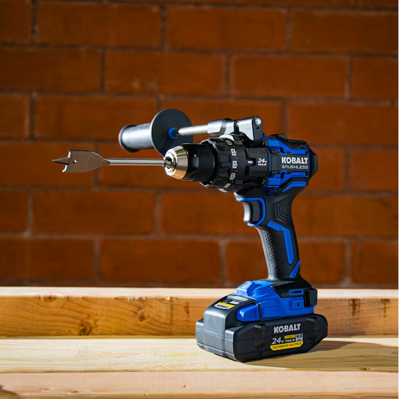 XTR 24-Volt 1/2-In Keyless Brushless Cordless Drill ( 1 -Batteries Included, Charger Included Hard Case Included)