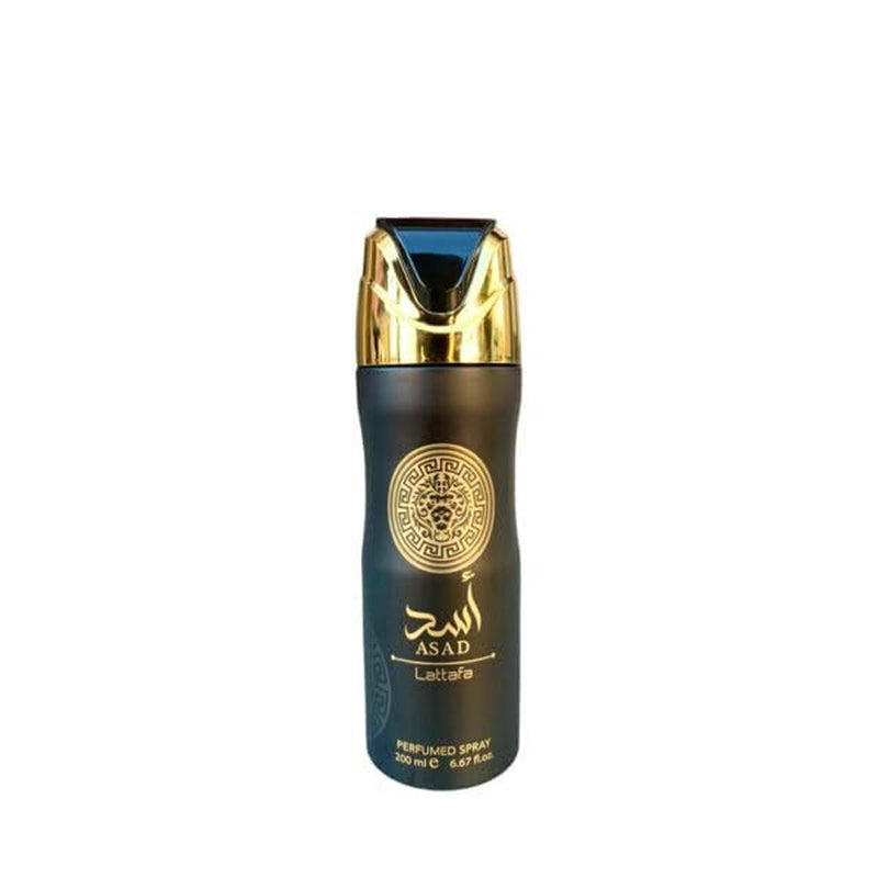 Lattafa Asad Perfumed Deodorant Spray for Men 6.7 Fl Oz Bold Fragrance