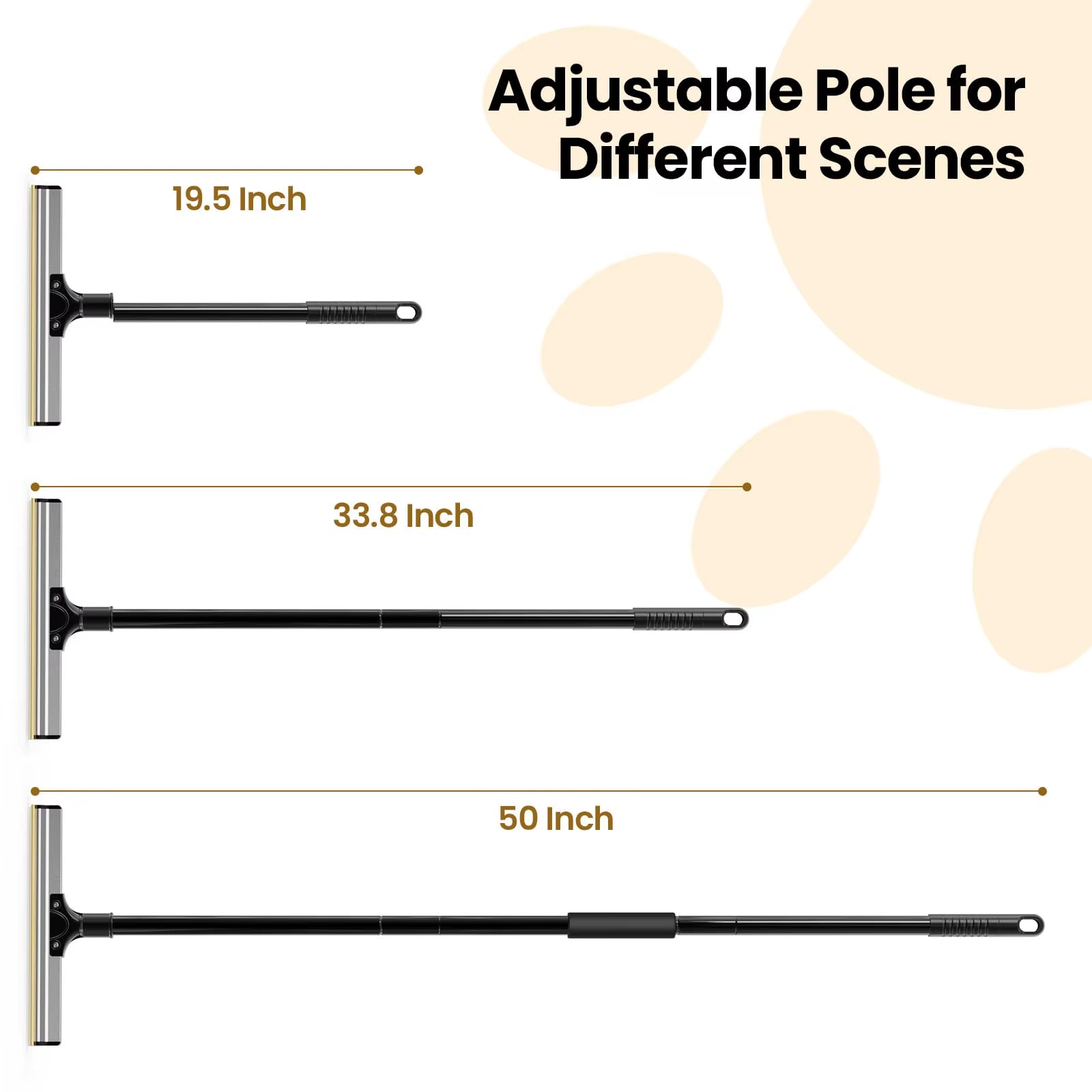 Pet Hair Removal Broom Carpet Rake Reusable Cleaning Tool 50" Long Handle Furniture Couch Carpets Rugs Mats Lint Remover Scraper