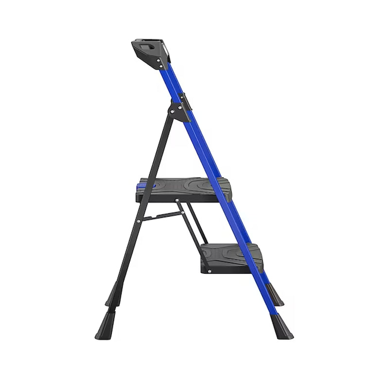 2 -Step 300-Lb Capacity Steel Foldable Step Stool
