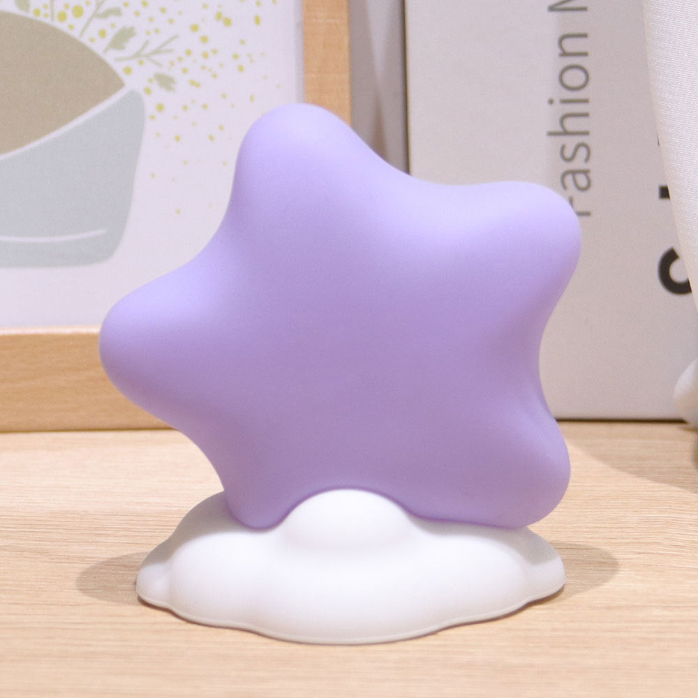 Nightlight decoration bedside sensor children sleep with birthday silicone pat light LED charging