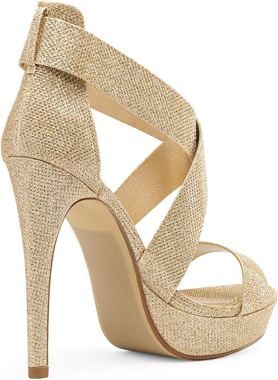 Women'S Open Toe High Stilettos Platform Party Pump Heel Sandals Charlotte