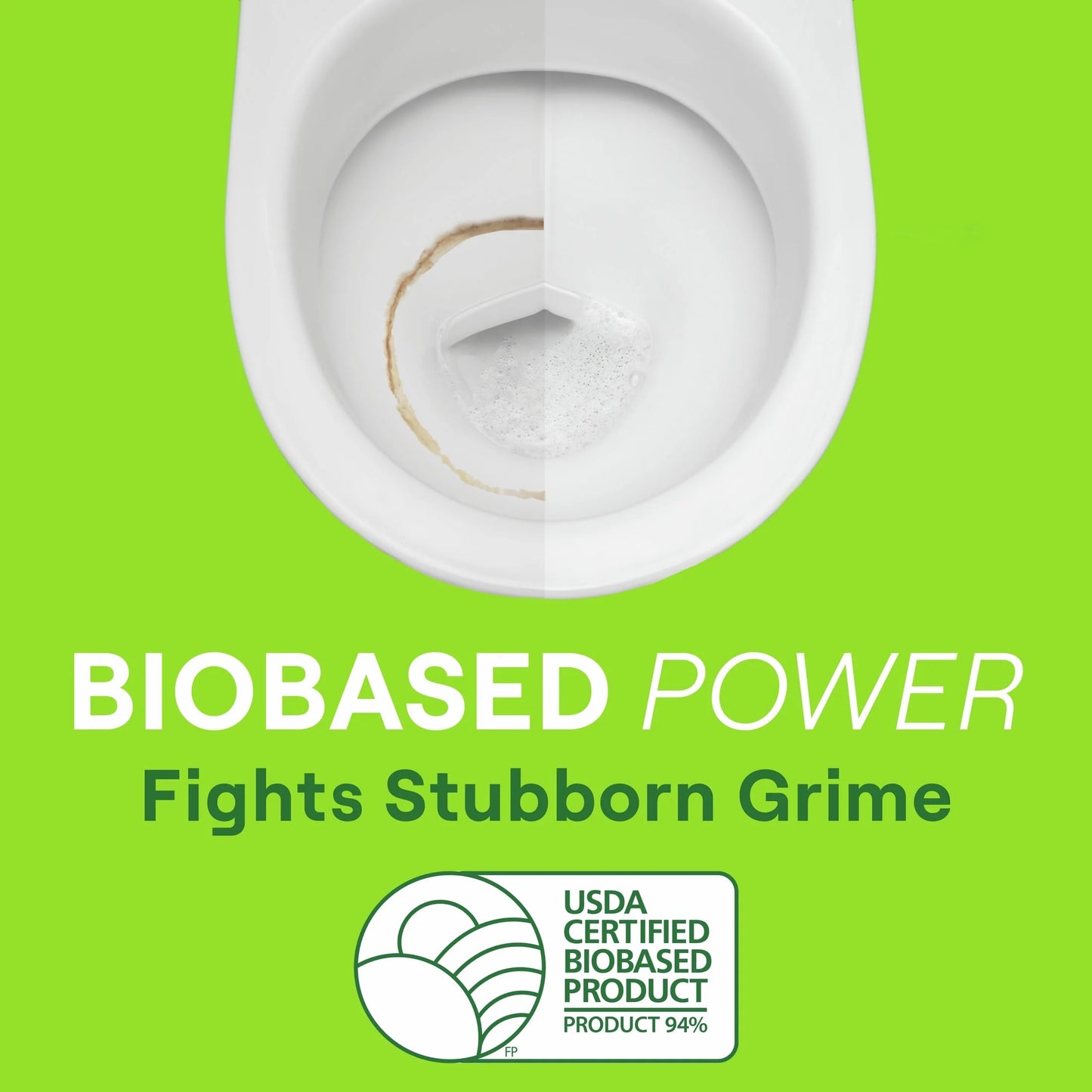 Toilet Bowl Cleaner without Chlorine Bleach, Fresh Mint Ammonia Free, 24 Oz