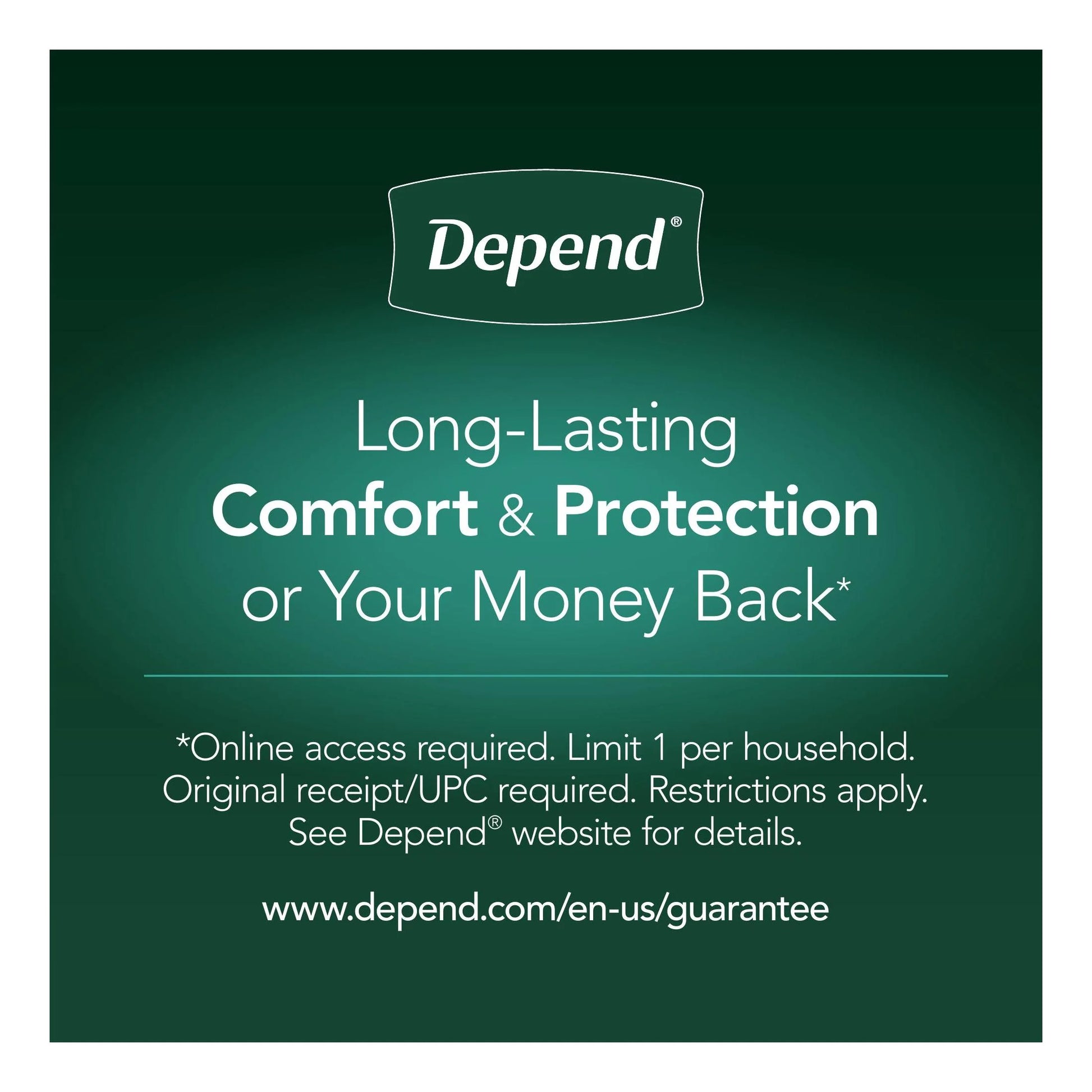 Protection with Tabs Incontinence Underwear, Adult Diapers, Unisex, L, 16 Count