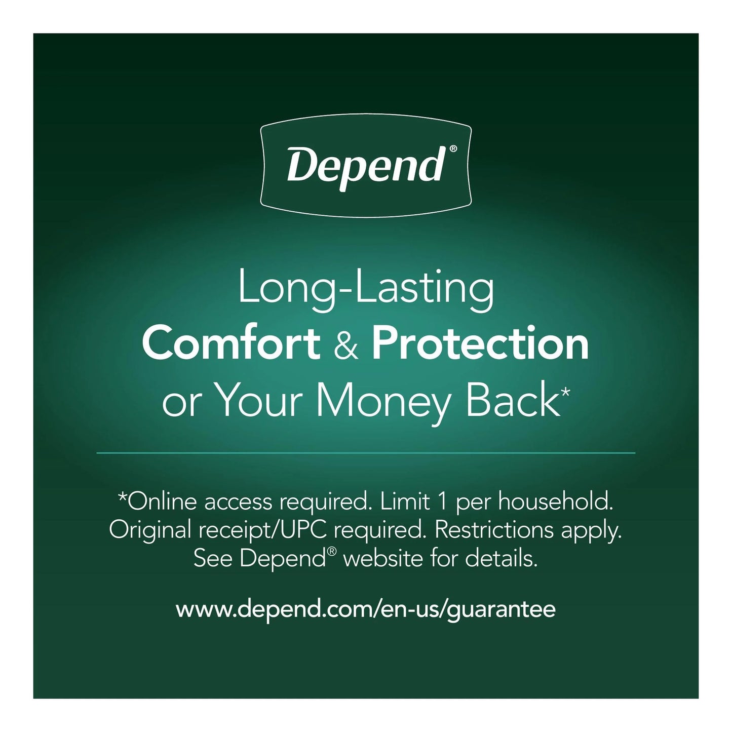 Protection with Tabs Incontinence Underwear, Adult Diapers, Unisex, S/M, 20 Count