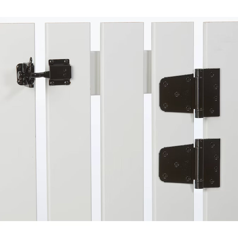 3-1/2-In Black Gate Hardware Kit
