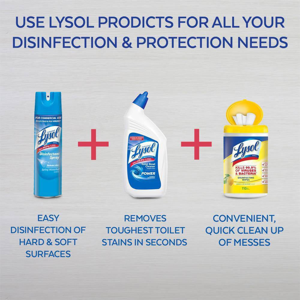 Disinfectant Spray, Household Cleaning Supplies, Antibacterial & Sanitizer, Deodorizer, Crisp Linen 19Oz (12-Pack)