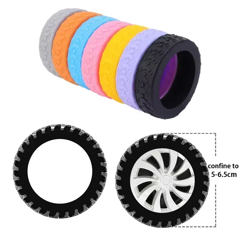 1/24Pcs Thicken Texture Silicone Wheels Protector for Luggage Reduce Noise Travel Luggage Wheels Cover Luggage Accessories