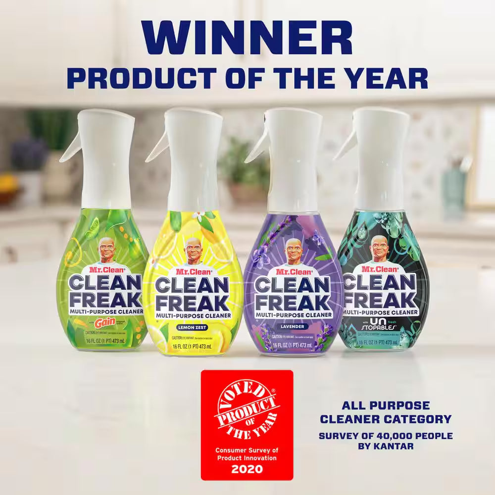 16 Oz. Lemon Zest Scent Clean Freak Deep Cleaning Mist Starter Kit All-Purpose Cleaner Spray (2-Pack)