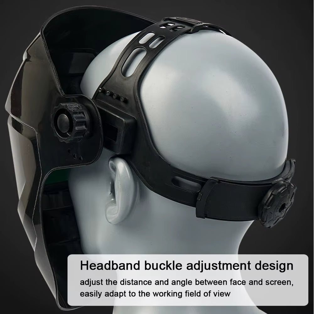 Welding Mask Solar Automatic Dimming Large View True Color 130℃ High Temperature Resistant Welder Auto Darkening Welding Helmet