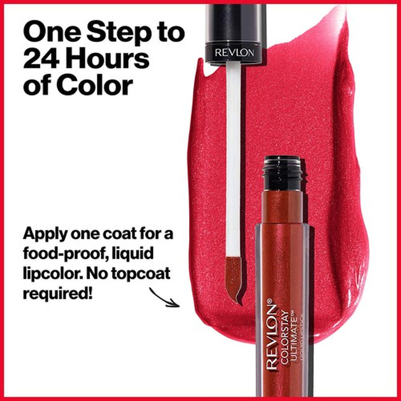 Revlon Colorstay Ultimate Liquid Lipstick Brilliant Bordeaux 24 Hour Wear