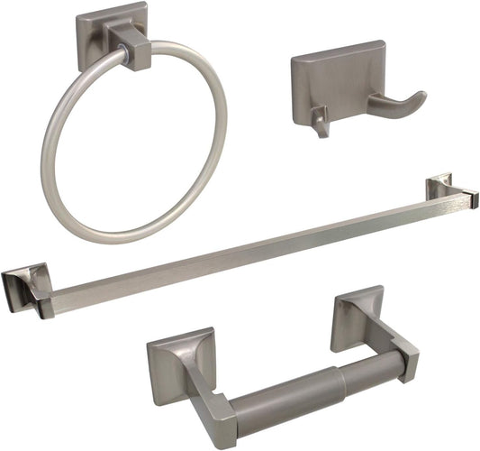 4-Piece Bathroom Hardware Kit (Satin Nickel)