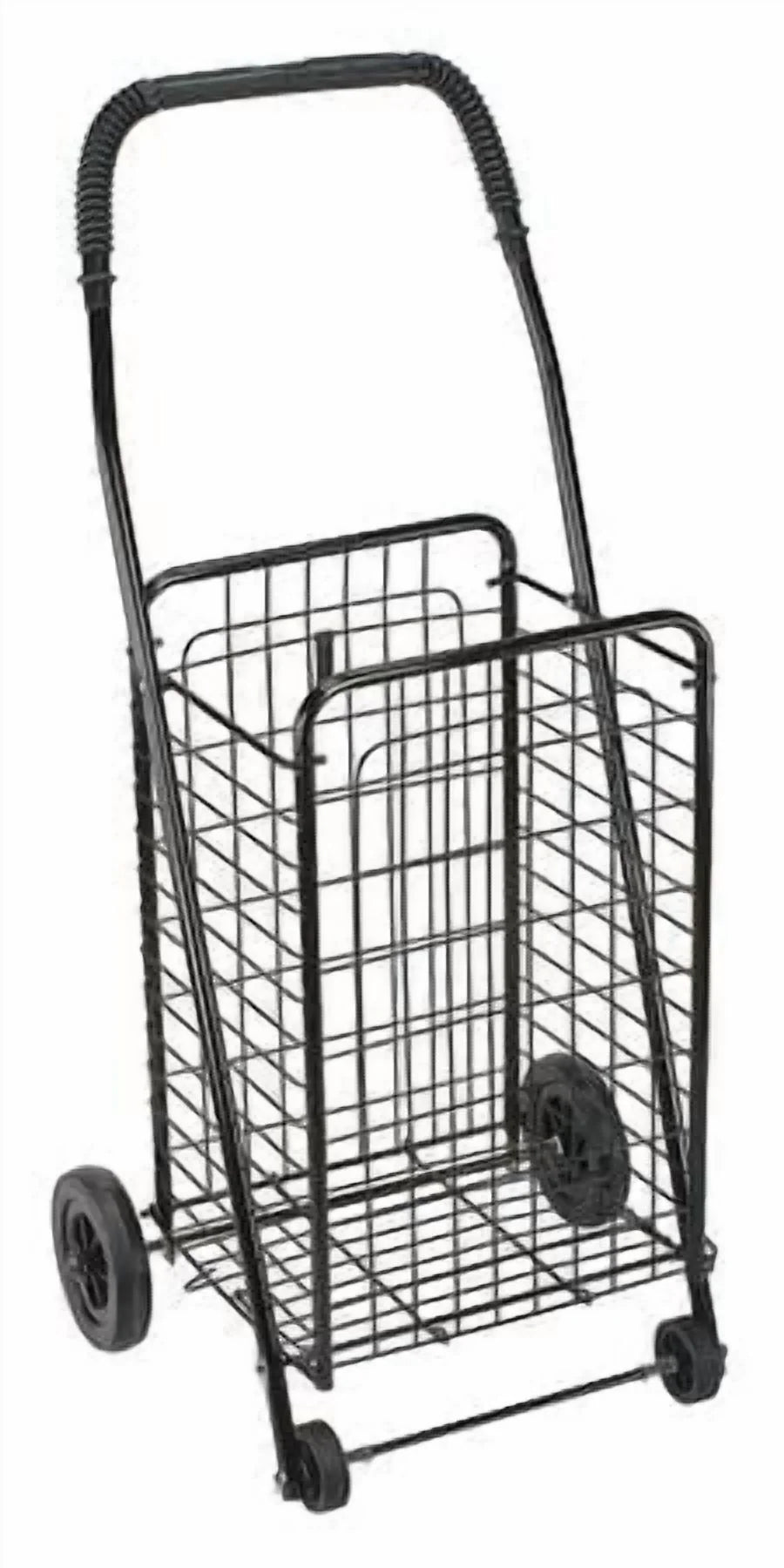 Durable Lightweight Folding Shopping Cart, Black
