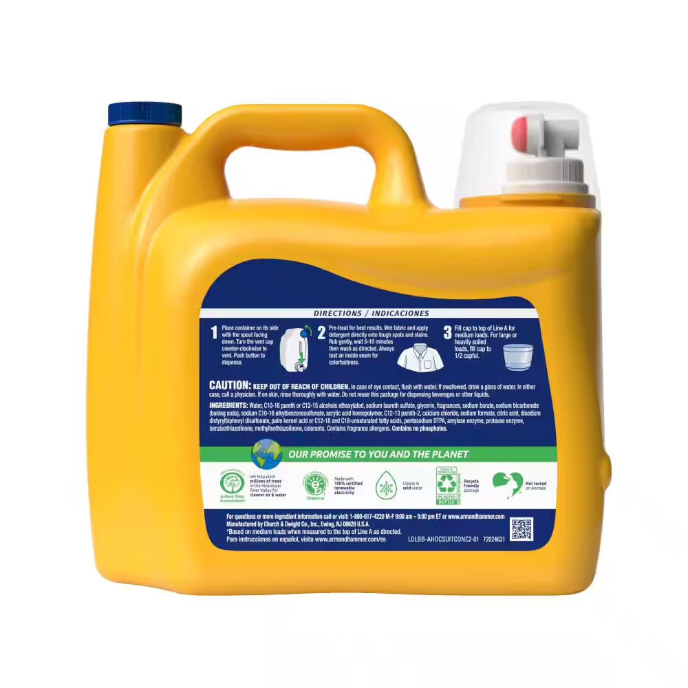 Fresh Scent plus Oxiclean Liquid Laundry Detergent, 128-Loads, 166.5 Fl.Oz.