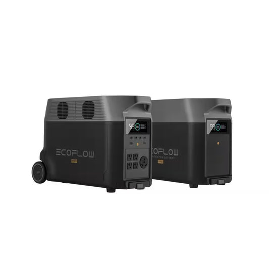 3600W Output/7200W Peak Push-Button Start Battery Generator DELTA Pro with DELTA Pro Extra Battery for Home, Camping&Rvs