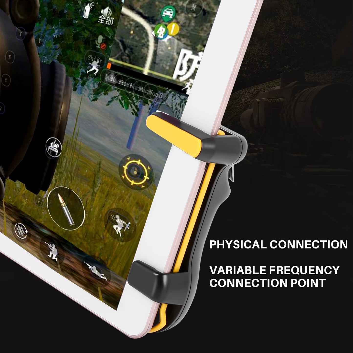 Practical Trigger Game Controller Capacitance L1R1 Fire Aim Button Gamepad Joystick for Ipad Tablet FPS Game for PUBG