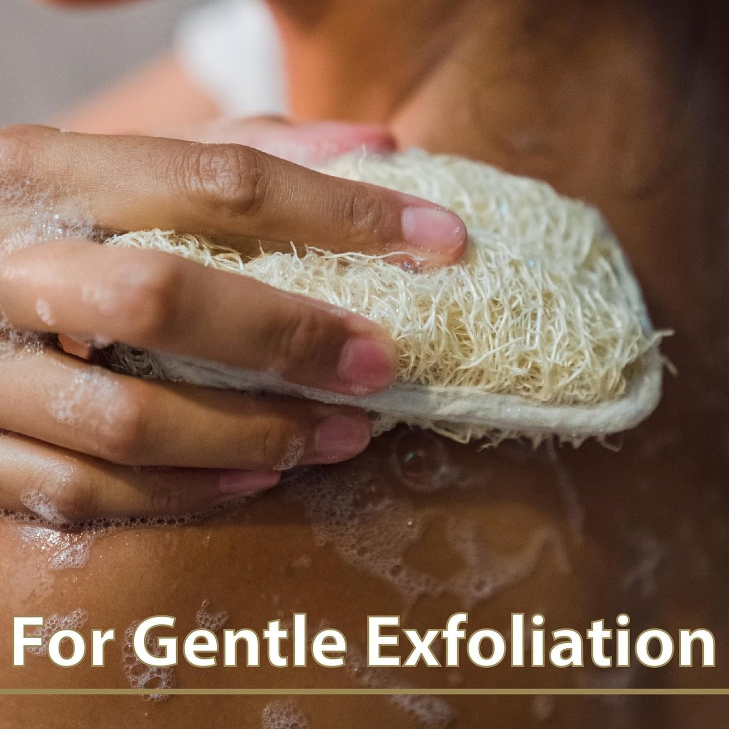 Bar Soap for Washing Hands and Body, Mild for Skin, Bulk Pack of 8 Bars- 3.15 Ouce Each. plus 1 Loofah Sponge Pad (Shea Butter)