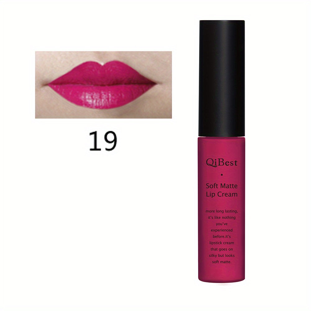 Matte Velvet Lip Glaze, Waterproof Long Lasting Not Easy To Decolor Lip Gloss, Silky Smooth Plumping Lipstick ( 20 Colors ) Valentine's Day Gifts