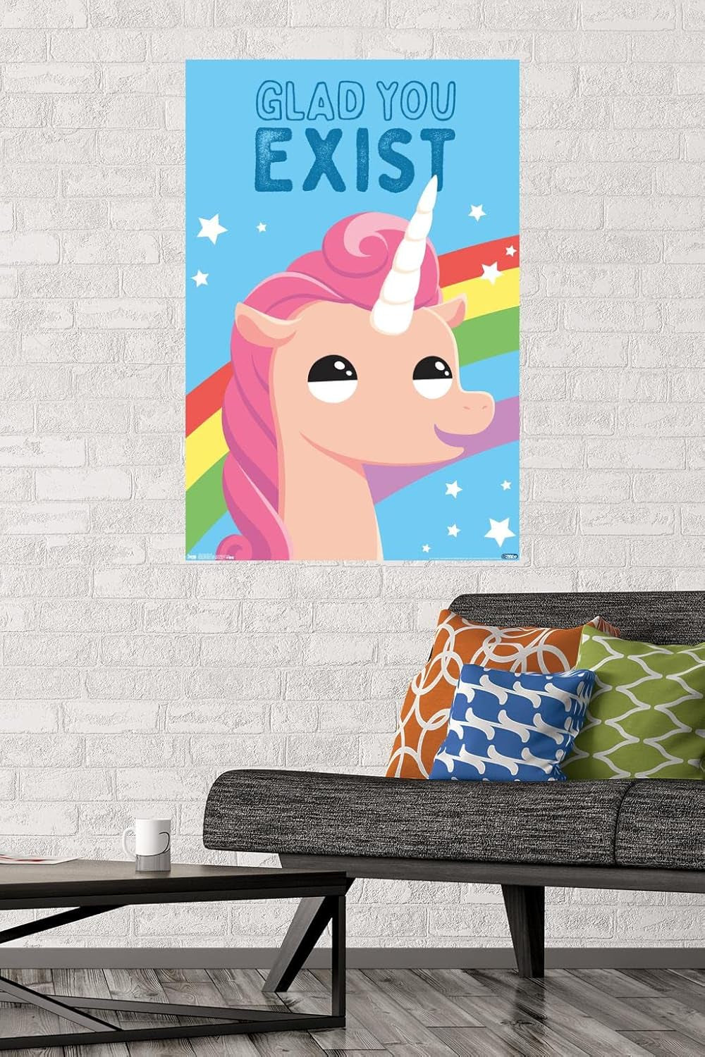 Glad You Exist Wall Poster, 22.375" X 34", Premium Unframed Version