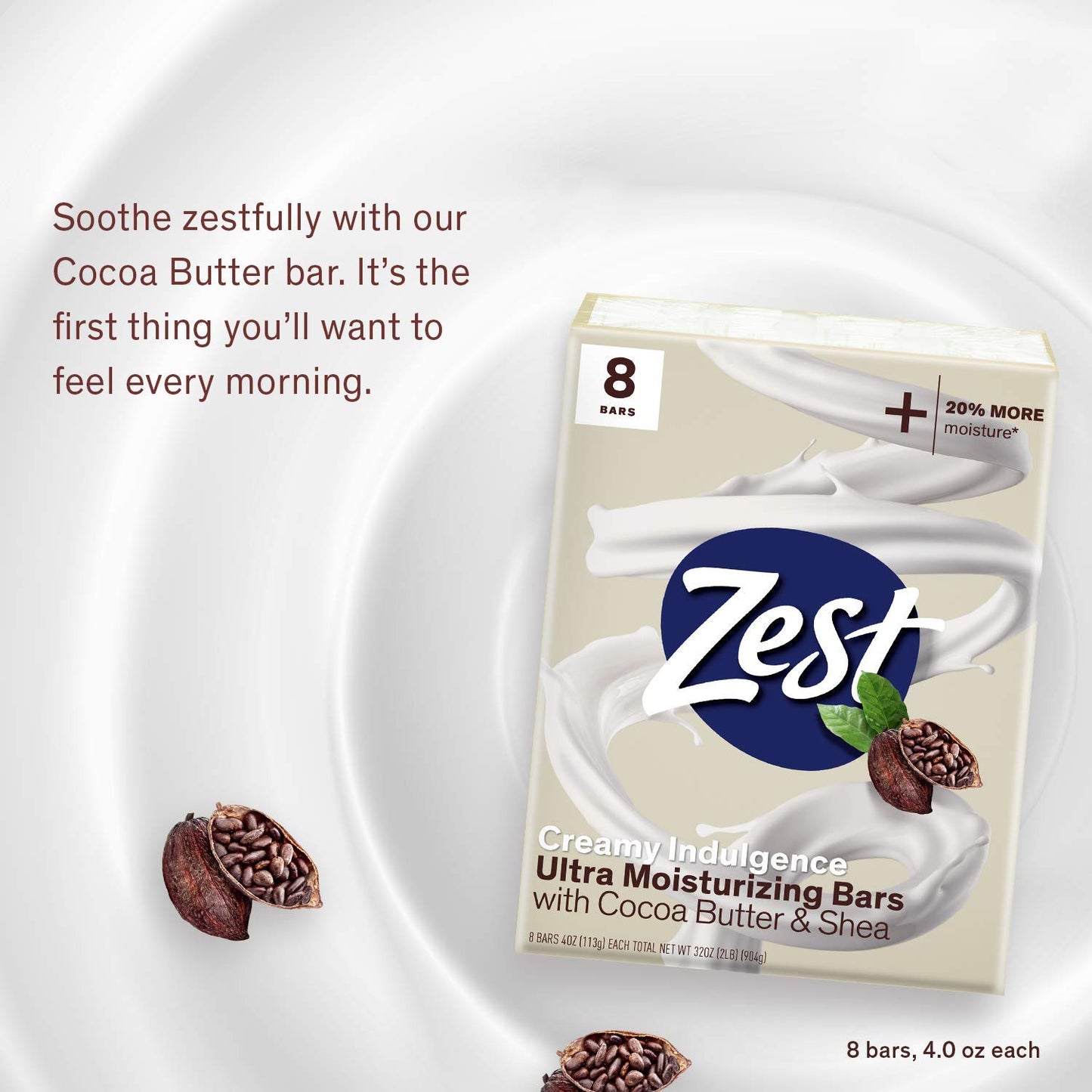 Bar Soap - 8 Bars - Enriched with Cocoa Butter and Shea for Ultra Moisturizing Cleansing - Leaves Your Body Feeling Silky Smooth and Deeply Moisturized