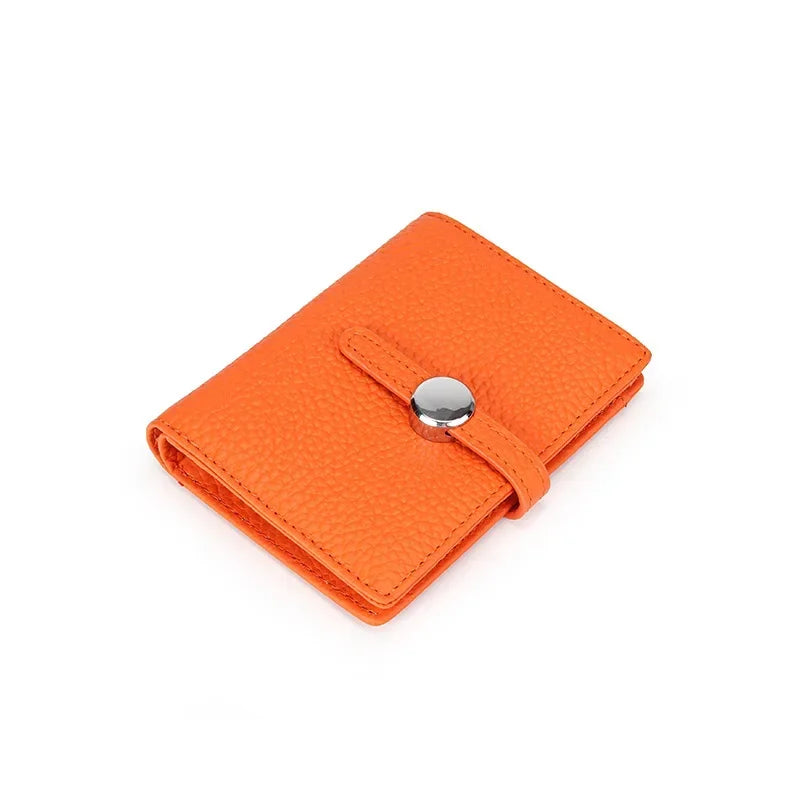 New Genuine Leather Womens Wallets and Purses Luxury Brand Design Hasp Square Wallet Fashion Card Holder Women Small Coin Purses