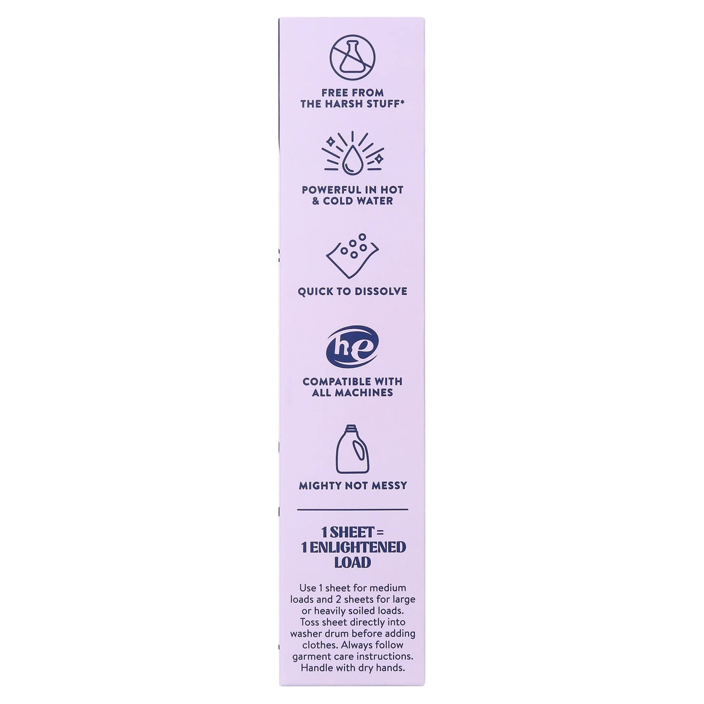 Laundry Detergent Sheets, Wild Lavender Scent, 60 Count