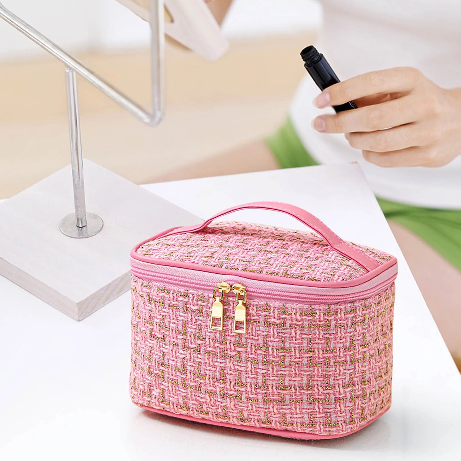 Tote Bag Large Capacity Makeup Bag Travel Portable High Beauty Small Bag Cosmetic Storage Bag Portable Wash Bag Handbags