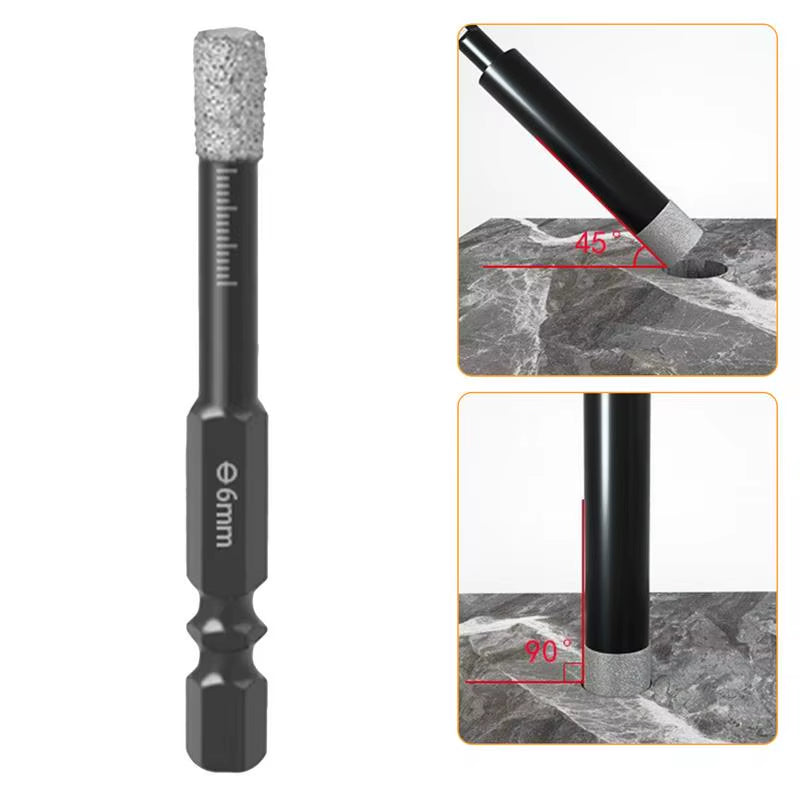Diamond Drill Bits Diamond Drill Bit Hole Saw Ceramic Tile Drill Bits Power Drill Parts Accessories 6Mm / 8Mm / 10Mm / 12Mm /