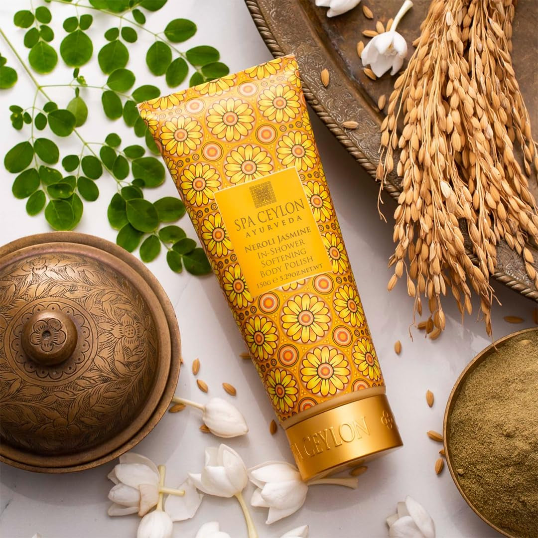 Neroli Jasmine In-Shower Softening Body Polish | Exfoliating Shower Scrub | Skin Smoothing Treatment