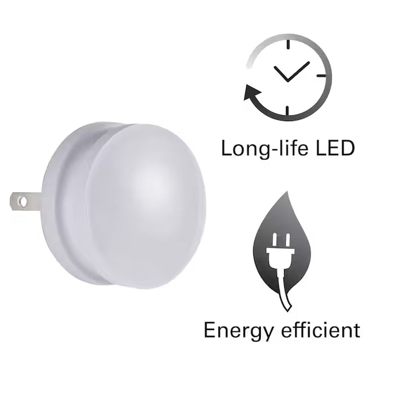 4 -Pack Value Pack White LED Auto On/Off Night Light