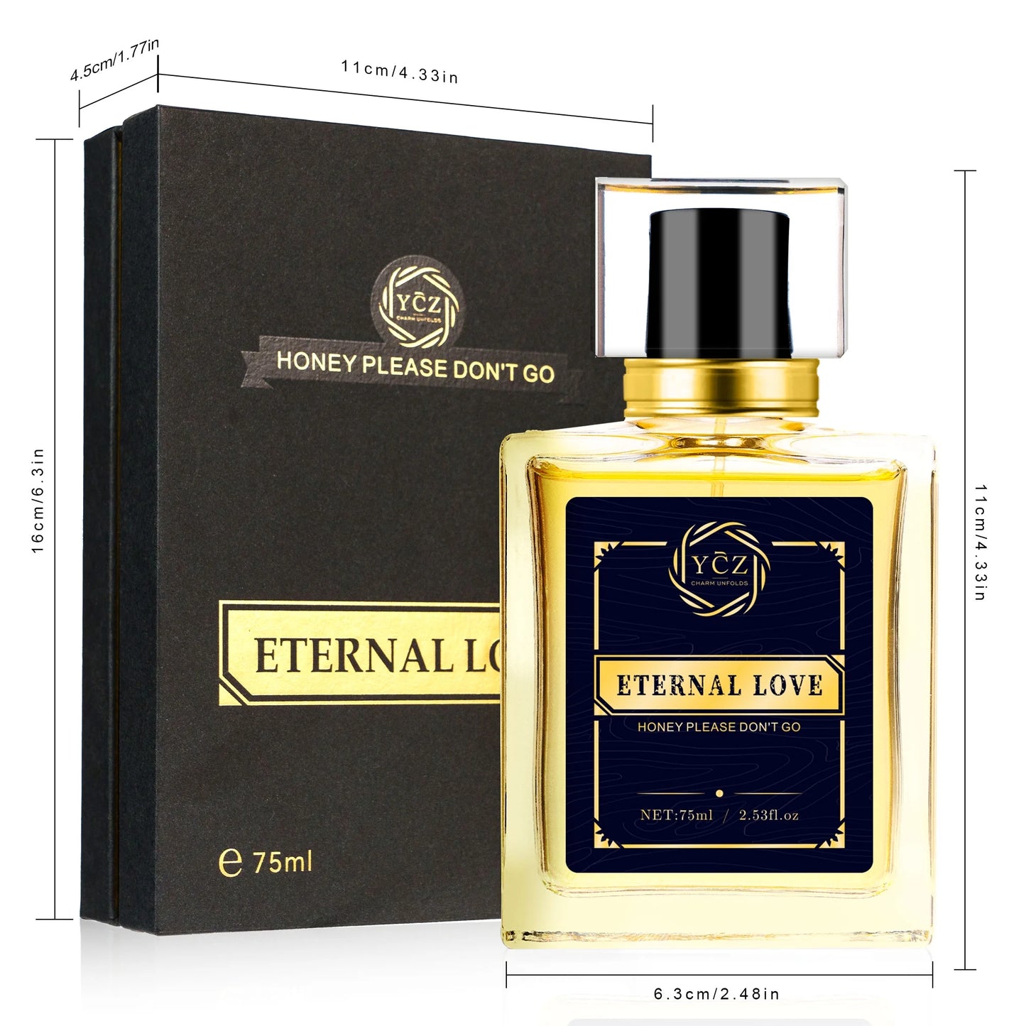 Carnival Perfume Men - Eternal Love Perfume 2.6Oz(75Ml). Carnival Cologne for Men. Spicy Wood Lasting Vanilla Fragrance-Ideal Men Perfumes for Special Occasions Daily Elegance