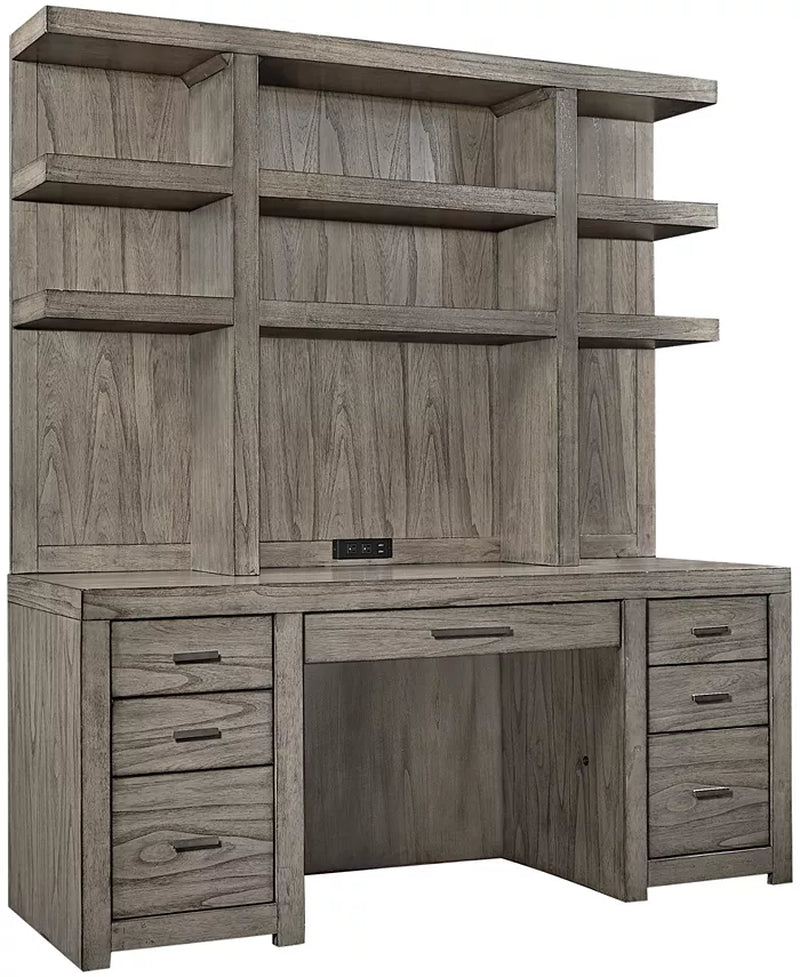 CLOSEOUT! Modern Loft 2PC Credenza Set (Credenza and Hutch)