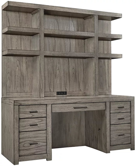 CLOSEOUT! Modern Loft 2PC Credenza Set (Credenza and Hutch)