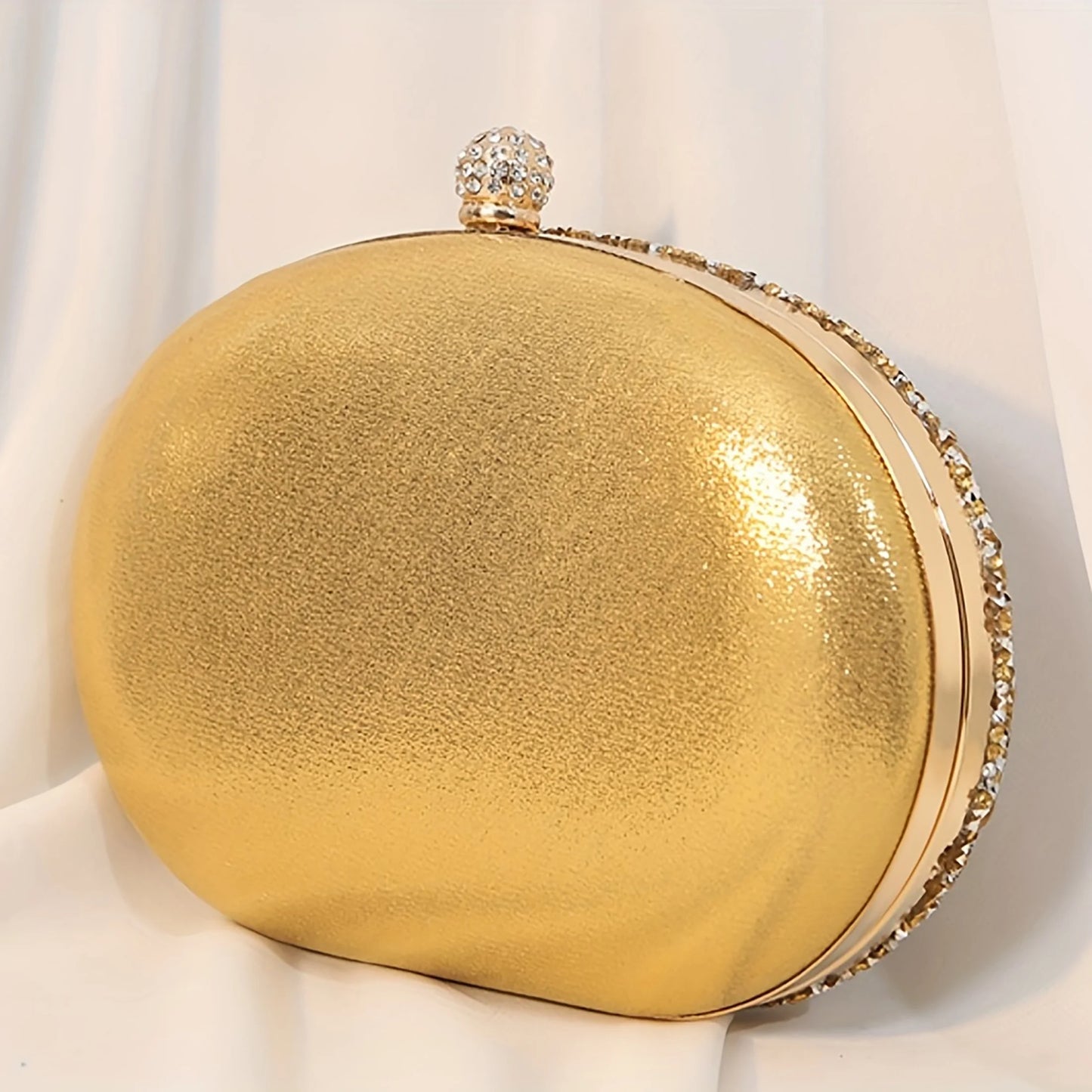 Evening Bag Clutch Purses for Women Ladies Sparkling Party Handbag Wedding Cocktail Prom Bag Sunflower Shape, Gold