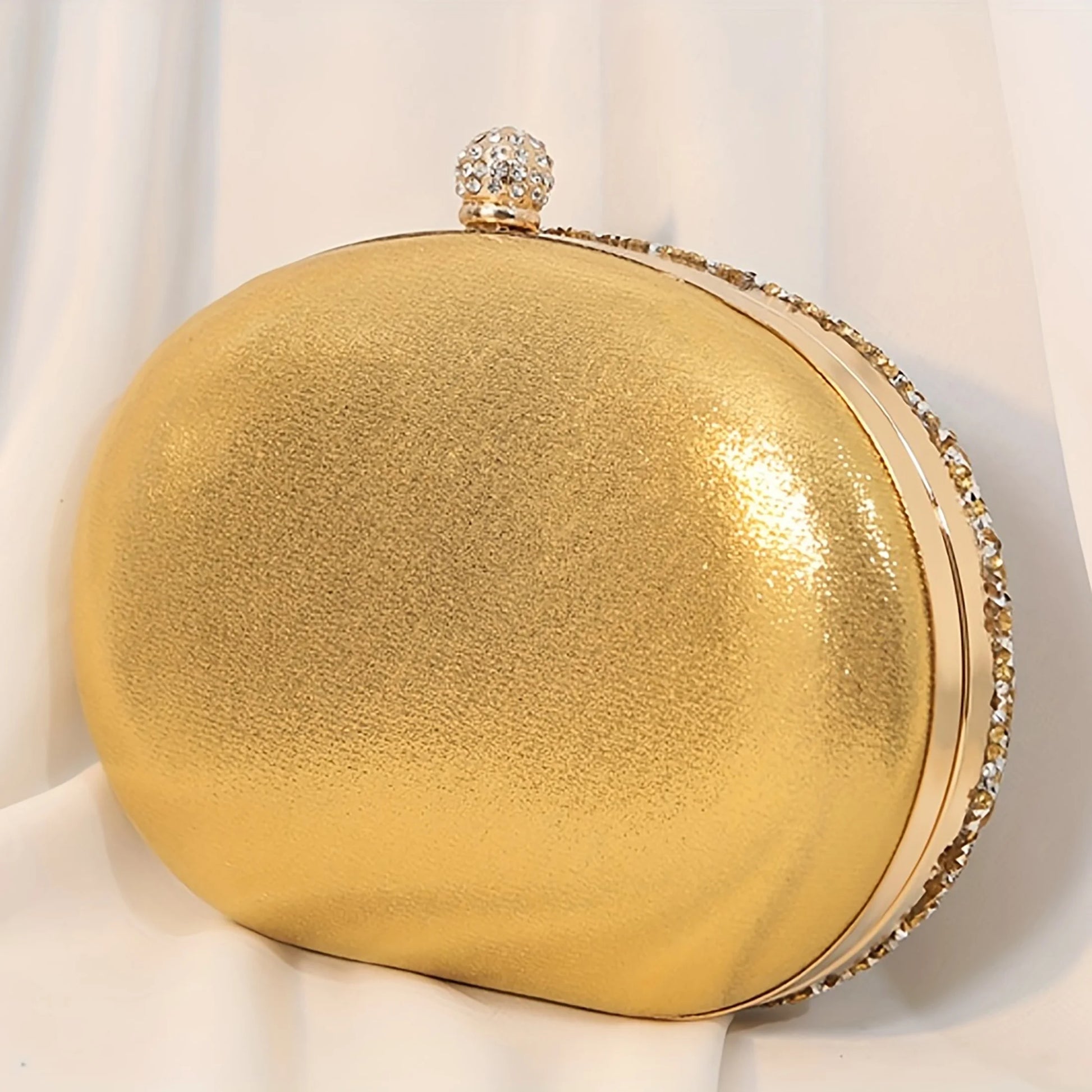 Evening Bag Clutch Purses for Women Ladies Sparkling Party Handbag Wedding Cocktail Prom Bag Sunflower Shape, Gold