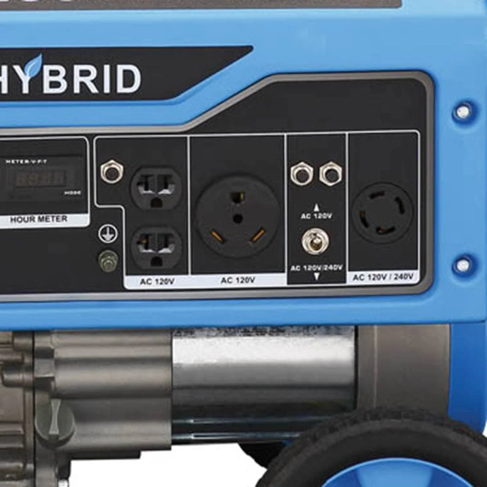 5250 Watt Portable Gasoline and Liquid Propane Generator with Outlets