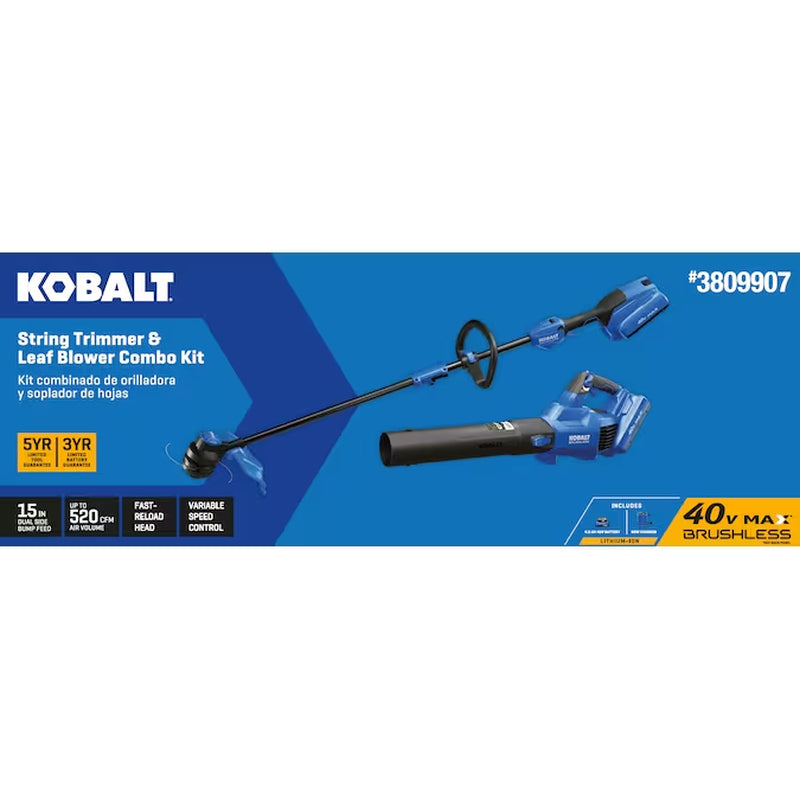 Gen4 40-Volt Cordless Battery String Trimmer and Leaf Blower and 4.0 Ah (Battery Included) (Charger Included)